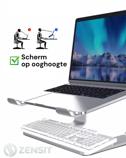 ZENSIT Elevate™ – Premium laptophouder in aluminium