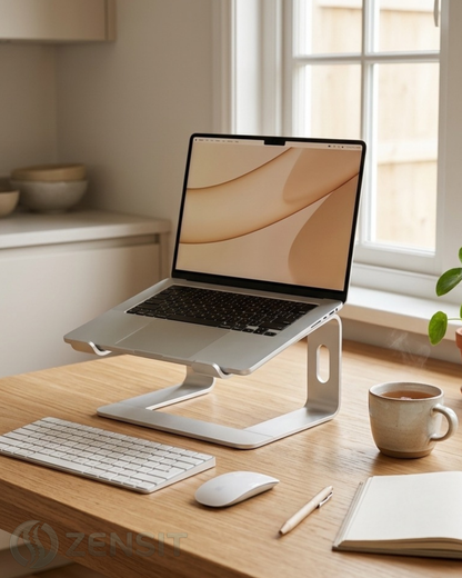 ZENSIT Elevate™ – Premium laptophouder in aluminium