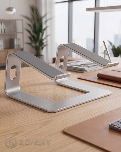 ZENSIT Elevate™ – Premium laptophouder in aluminium